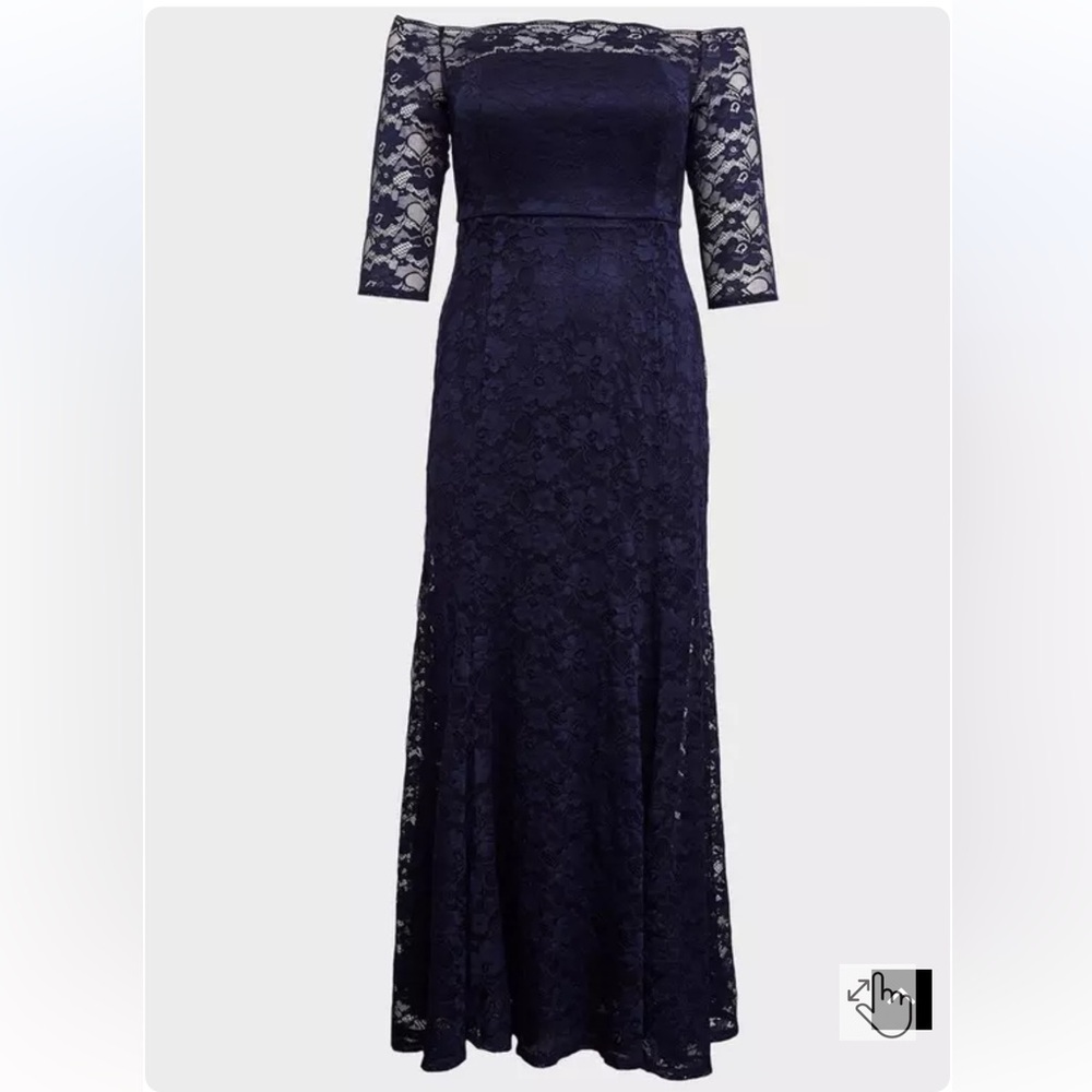 New! Torrid sz 18 Maxi‎ Lace Off-Shoulder Gown Maxi Dress 2X